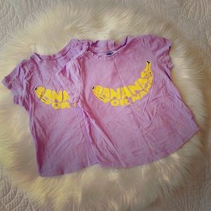 Two BANANAS 🍌 for Nana Girls Toddler Tees